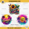 Summer Vibes PNG, Colorful Summer PNG, Summer Sunflower Tropical PNG Sublimation Design