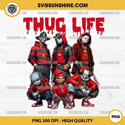 Halloween Horror Thug Life PNG, Thug Life Horror Movie Characters PNG, Friends Horror PNG File