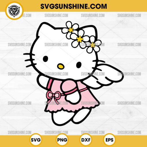 Angel Hello Kitty SVG Cut File