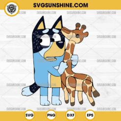 Bandit Heeler Giraffe SVG, Bluey Dad SVG