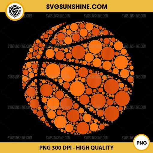 Basketball Happy Dot Day 2024 PNG, Polka Dot Basketball PNG, Dot Day PNG, Basketball Ball PNG