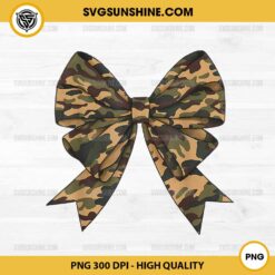 Camo Bow PNG File, Camo Coquette Bow PNG, Duck Hunting PNG Sublimation Designs