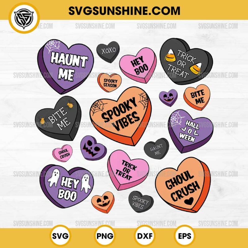 Love Bites SVG, Retro Valentines SVG, Candy Hearts SVG PNG DXF EPS ...