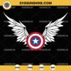 Captain America Wings SVG, Captain America SVG