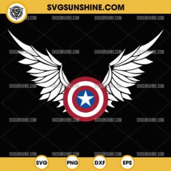 Captain America Wings SVG, Captain America SVG