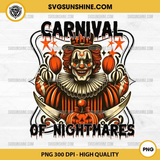 Carnival of Nightmares PNG File, Halloween Clown PNG, Halloween PNG