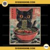 Cat Ramen Noodle Japanese PNG, Funny Kawaii Cat Anime PNG File