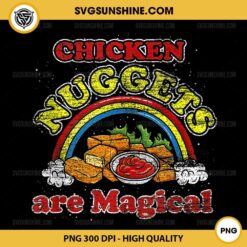 Chicken Nuggets Are Magical PNG, Funny Rainbow Chicken Nuggets PNG