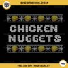 Chicken Nuggets Ugly Christmas Sweater PNG Digital Download