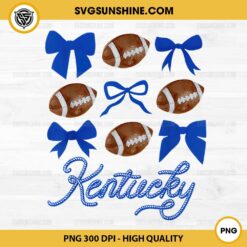 Coquette Bow Football Kentucky PNG, Kentucky Football Bow PNG File