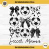 Coquette Bow Soccer Mama PNG, Soccer Season PNG, Soccer Coquette Bow PNG