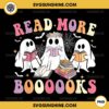 Ghost Read More Books PNG, Ghost Reading Book PNG, Teachers Halloween PNG