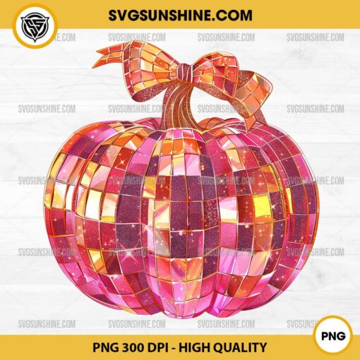 Disco Pumpkin PNG Sublimation Transfers, DTF File