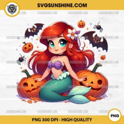 Disney Ariel The Little Mermaid Pumpkin Halloween PNG File