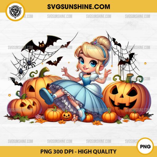 Disney Princess Cinderella Pumpkin Halloween PNG File