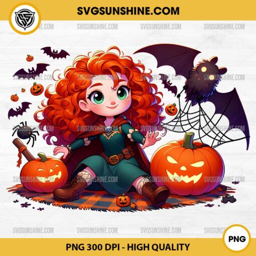 Disney Princess Merida Pumpkin Halloween PNG File