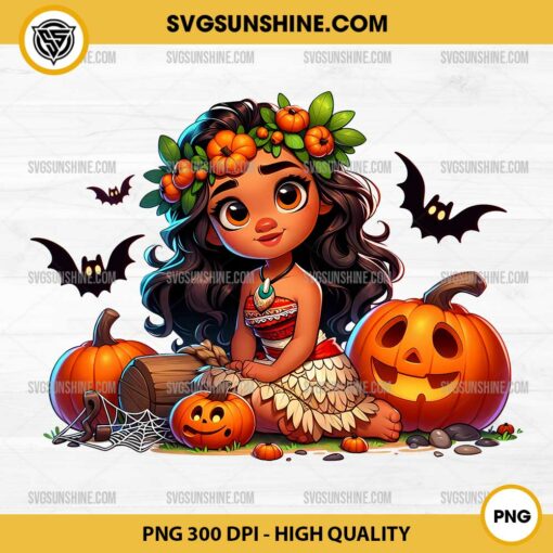 Disney Princess Moana Pumpkin Halloween PNG File