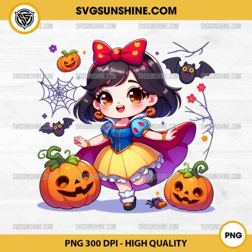 Disney Snow White Pumpkin Halloween PNG File