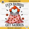 The Clown Pennywise Even Baddies Get Saddies PNG, Pennywise It Horror Movie PNG File