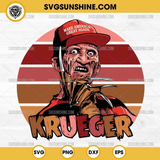 Freddy Krueger SVG, Make America Great Again SVG