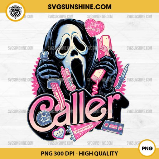 Pink Ghostface Scream PNG, Halloween PNG, Ghostface Phone Call PNG