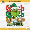 Grinch Mode On PNG, Grinch PNG Christmas PNG File