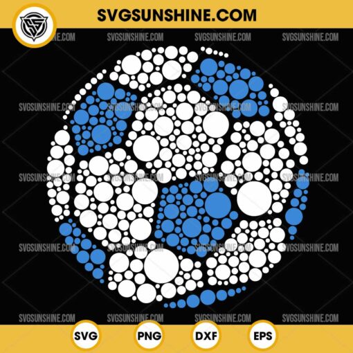 Soccer Happy Dot Day 2024 SVG, Polka Dot Soccer Ball SVG, Dot Day SVG, Soccer Ball SVG