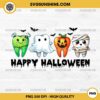 Dentist Happy Halloween PNG, Tooth Mummy Pumpkin Ghost PNG, Halloween Dental PNG