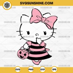 Hello Kitty Bee Pumpkin Halloween SVG