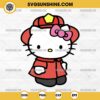 Hello Kitty SVG, Hello Kitty Firefighter SVG