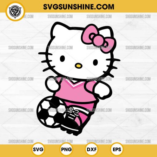 Hello Kitty Soccer SVG PNG File