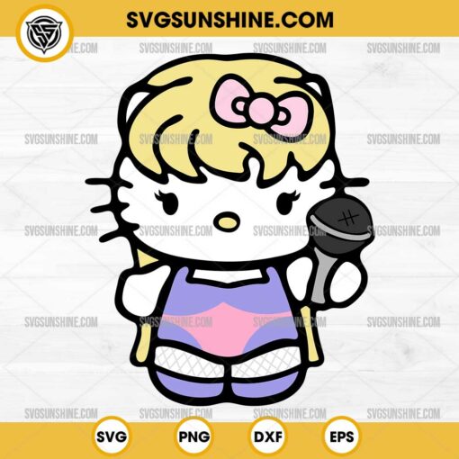 Hello ⁪Kitty Taylor Swift SVG PNG Cut File