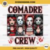 Comadre Crew Horror Girl PNG, Thug Life Girl PNG, Scary Halloween Girls PNG