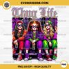 Horror Girl Thug Life PNG, Funny Halloween Thug Life PNG File