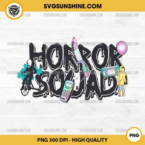 Horror Squad PNG, Halloween Horror PNG File Digital Download