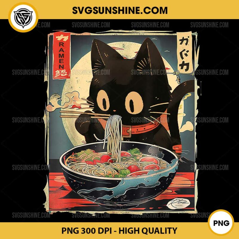 Kawaii Cat Ramen Noodle PNG, Japanese Anime PNG, Manga Ramen Cat PNG ...