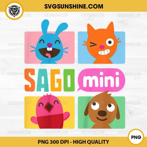 Sago Mini Characters PNG, Jack, Jinja, Robin and Harvey PNG File