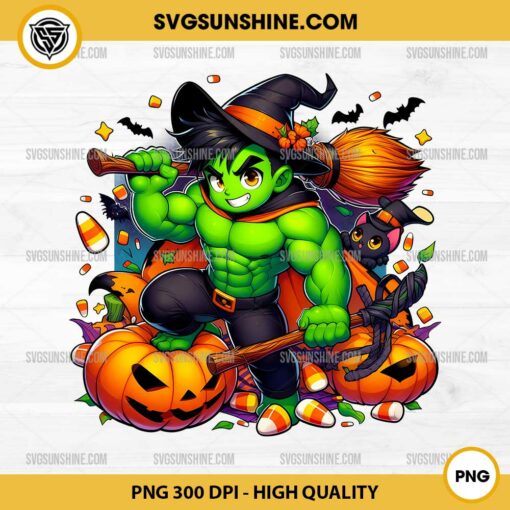 Marvel Hulk Pumpkin Halloween PNG File