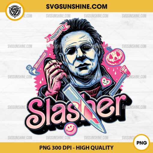 Pink Michael Myers PNG, Halloween Slasher Michael Myers PNG File Sublimation