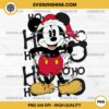 Mickey Ho Ho Ho Christmas PNG, Ho Ho Ho Christmas Mickey Santa Hat PNG