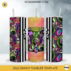 Beetlejuice 20oz Tumbler Wrap PNG Design