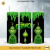 Christmas The Grinch 20oz Skinny Tumbler Template PNG