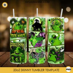 Oogie Boogie Skinny Tumbler Design, The Nightmare Before Christmas Tumbler Wrap PNG