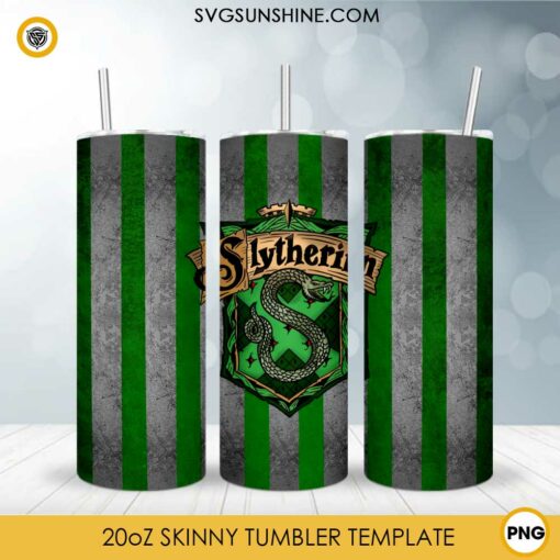 Slytherin Harry Potter 20oz Tumbler Wrap PNG File