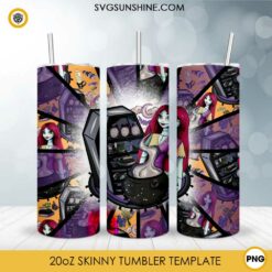 Sally Skinny Tumbler Design, The Nightmare Before Christmas Tumbler Wrap PNG