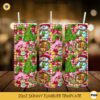 Strawberry Shortcake Cartoon Christmas Tumbler Wrap PNG