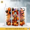 Disney Goofy Witch Halloween 20oz Tumbler Wrap PNG File, Goofy Halloween Skinny Tumbler Design