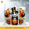 Jack Skellington Happy Halloween 20oz Tumbler Wrap PNG File, The Nightmare Before Christmas Skinny Tumbler Design