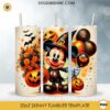 Mickey Mouse Witch Pumpkin 20oz Tumbler Wrap PNG File, Disney Mickey Cartoon Halloween Skinny Tumbler Design