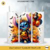 Stitch Halloween Night 20oz Tumbler Wrap PNG File, Disney Stitch Halloween Skinny Tumbler Design